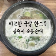 [공주/맛집] 따끈한 순대국밥 한그릇 신관동 숙골순대