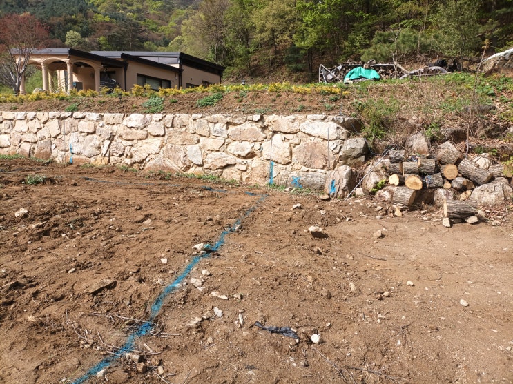 양평군 30평 목조주택.. 경계확인,기초터파기,잡석다짐,버림콘크리트.. : 네이버 블로그