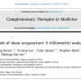 [국제105] Research trends of sham acupuncture: bibliometric analysis (2023, CTIM)