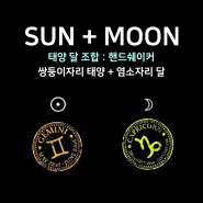 [태양달 조합] - 쌍둥이자리 태양 + 염소자리 달 : 핸드쉐이커