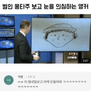 범인 몽타주를 보고 눈을 의심한 앵커