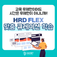 가장 효과적으로 지식FLEX하는 방법! HRD FLEX 맞춤 큐레이션!