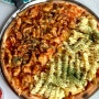 [마포/홍대 맛집] 랫댓 연남 :: 반반 피자(닭 껍질 피자, 갈릭 포테이토 피자), 버펄로 윙