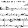 재즈 피아노 . 'Autumn in New York' . 악보 Bossa Nova 보사노바 | 솔로 피아노 | Acoustic Ballad