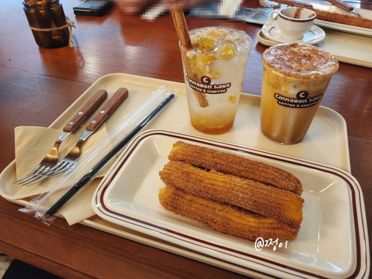 인천 구월동 핫플 카페, 츄러스가 맛있는 시나몬하우스 후기