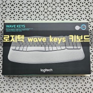 로지텍 wave keys 블루투스 화이트 손목 보호대 붙어 있는 키보드 추천 장단점