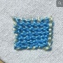 프랑스자수 코디드 디태치드 블랭킷 스티치 hand embroidery Corded Detached Blanket Stitch