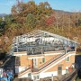 옥상방수-경량철골조 칼라강판 지붕식 공사