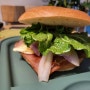 냉동베이글 에어프라이어 해동하는방법/샌드위치 만들기