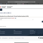 캐나다 입국전 온라인 신청서 / eTA 신청하는 법/ 10분만에 승인받기 / 캐나다 입국신청서 링크 바로가기 / 여권 번호만 있으면 가능