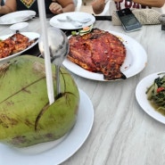 [인도네시아/발리 짐발란 먹거리]노을+해산물 맛집 :Ganesha Cafe(가네샤 카페/까페)