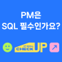 PM은 SQL 필수인가요?