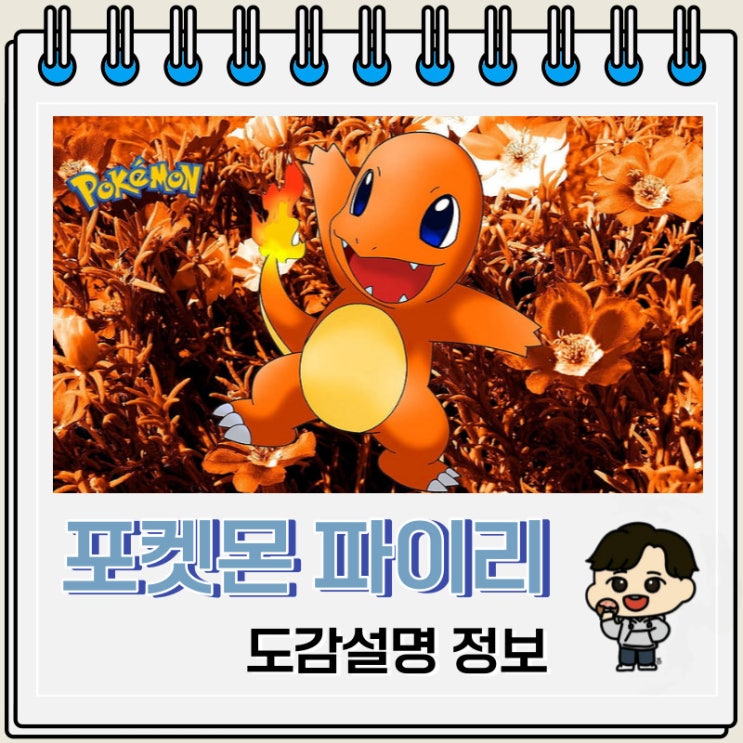 포켓몬스터 파이리 도감설명 정보 : 네이버 블로그