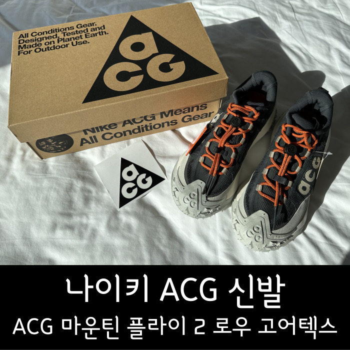 나이키 ACG신발 마운틴 플라이 2 로우 고어텍스 실물 리뷰 사이즈 추천 : 네이버 블로그