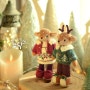 손뜨개 인형, 리틀 코튼 레빗의 크리스마스 사슴 커플