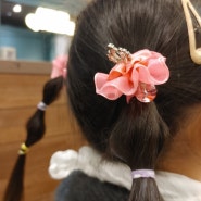 4세 여아머리끈 핸드메이드 유아헤어핀 쥬리본