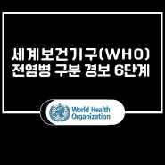 세계보건기구(WHO)의 전염병 구분 경보 6단계