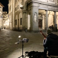이탈리아 피렌체 거리 악사 Street Musician 센티한 밤 음악 감상 여행 로그