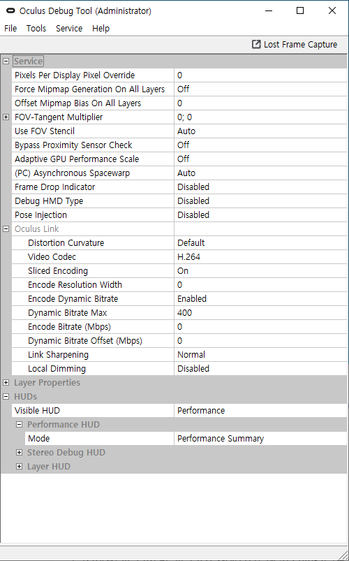 PCVR 최적화를 위한 Oculus Debug Tool 설정 설명 : 네이버 블로그