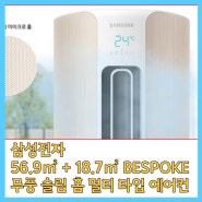 삼성전자 56.9㎡ + 18.7㎡ BESPOKE 무풍 슬림 홈 멀티 타입 에어컨 소개