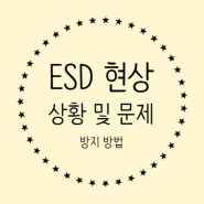 ESD 현상 발생하는 상황 및 문제 그리고 방지 방법