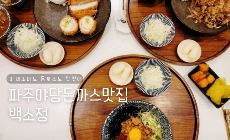 백소정 파주야당돈까스맛집 마제소바 돈까스