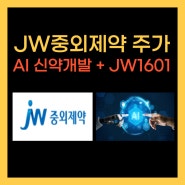 JW중외제약 주가, AI 신약 개발 수혜주?(Ft. JW1601)