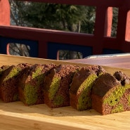 베라 초코, 녹차 덕후의 마블 초코나무숲 파운드케이크 만들기