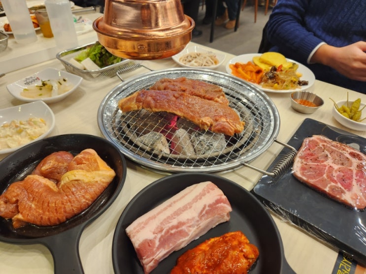 원주 행구동 명륜진사갈비 무한리필 돼지갈비 맛집