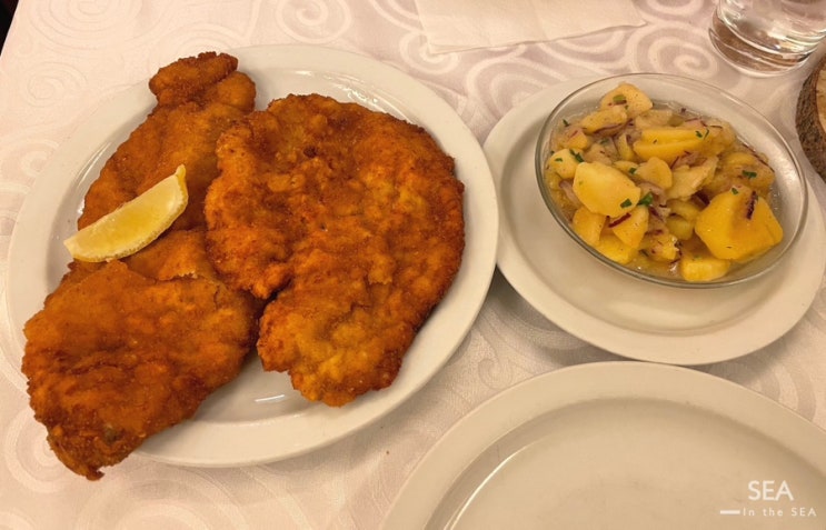 오스트리아 비엔나 슈니첼 맛집 '슈니첼비르트 Schnitzelwirt' 전통음식....