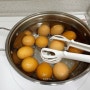 [주방템추천] 깨지지않고 맛있게 만드는 삶은달걀 황금시간, 다용도 망집게 삶은달걀 건지게 후기...