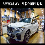 BMW X5 AVI BM-100 전용 스피커 설치