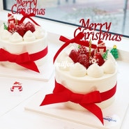 2023 크리스마스 예약안내 & 밀퐁 (김포디저트 베이킹클래스) 딸기 딸기 우유생크림 케이크