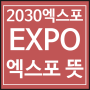 2030엑스포 부산 유치 불발_엑스포(EXPO) 의미, 뜻, 종류