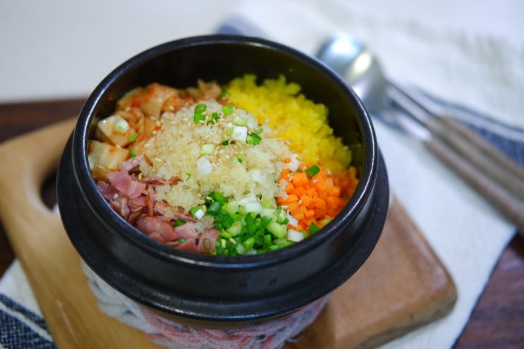 알밥 만들기 아이들도 좋아하는 김치알밥 한그릇요리 : 네이버 블로그
