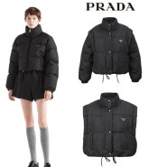 겨울 여성 패딩 코디의 끝판왕! 프라다 리나일론 크롭 컨버터블 다운 패딩 재킷!