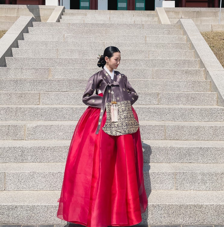 장원한복 전통한복 : 진한 색감의 전통 금박 당의 : 네이버 블로그
