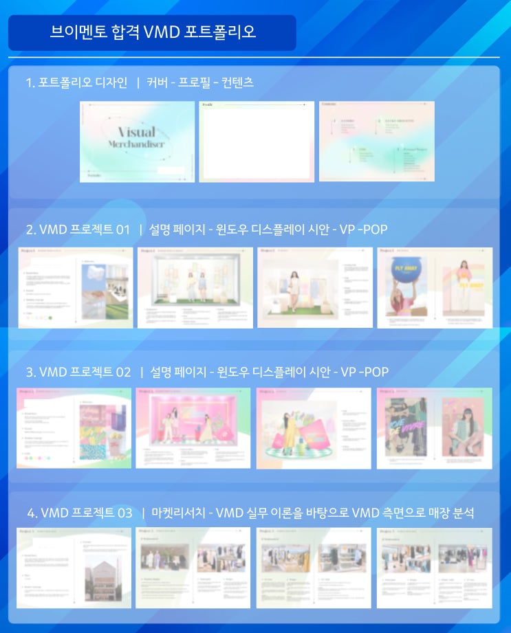 비전공 학생이 완성한 VMD 합격 포트폴리오 : 네이버 블로그