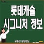 학세권 아파트 원주 롯데캐슬 시그니처 정보