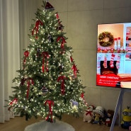 크리스마스 트리 나만따라와! : PE+PVC 나무 추천, 고터 오너먼트 가격, 리본오너먼트
