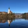 슬로베니아 블레드의 작고 아름다운 겨울