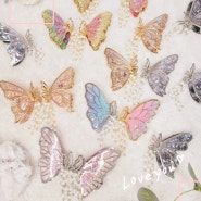 [율하의 선물] 레진 나비 집게핀 1년의 기록