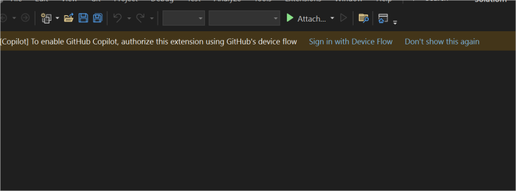 Copilot - To enable GitHub Copilot, authorize this extension using ...