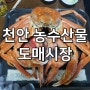 천안 농수산물 도매시장 대게