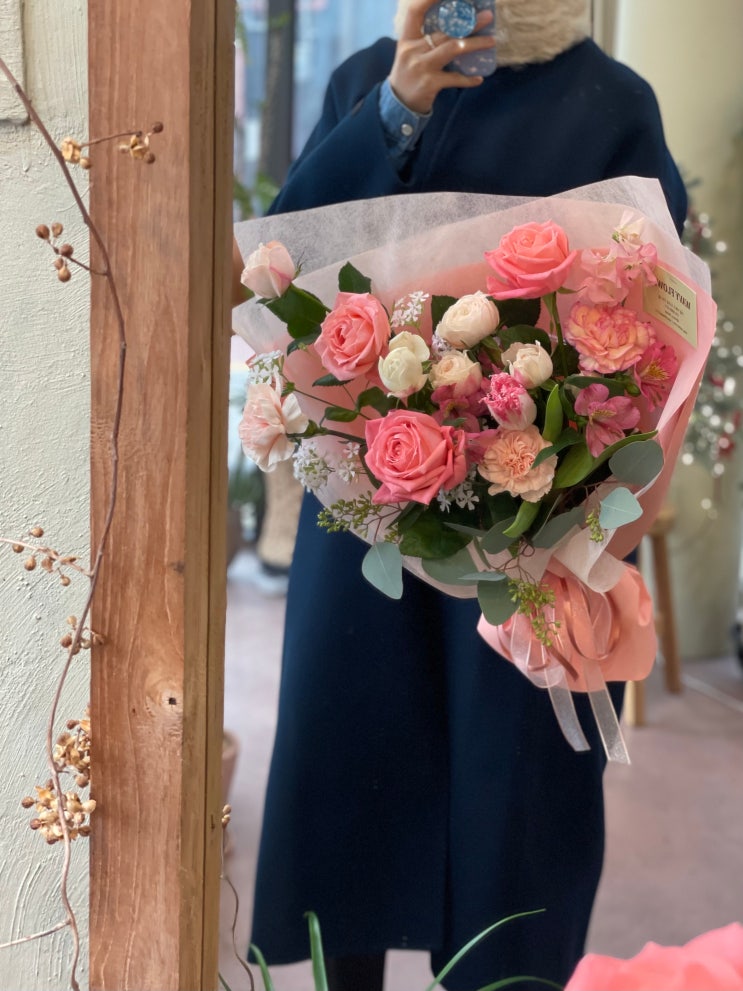 [웨이비플라워] 핸드타이드 핑크코랄 네이버 블로그