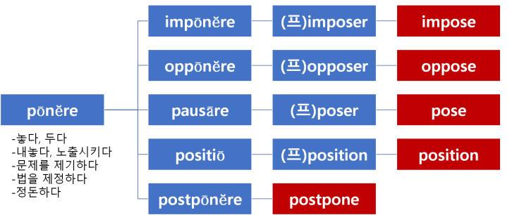 어원이 pōnĕre인 단어(2) : impose, oppose, pose, position, postpone : 네이버 블로그