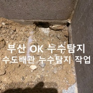 [부산 누수 OK 누수설비]부산수영구 광안동 원룸 수도 누수탐지 및 배관 보수 작업