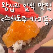 왕십리 카이센동 일식 맛집 스시도쿠 카미동 메뉴,주차꿀팁 등