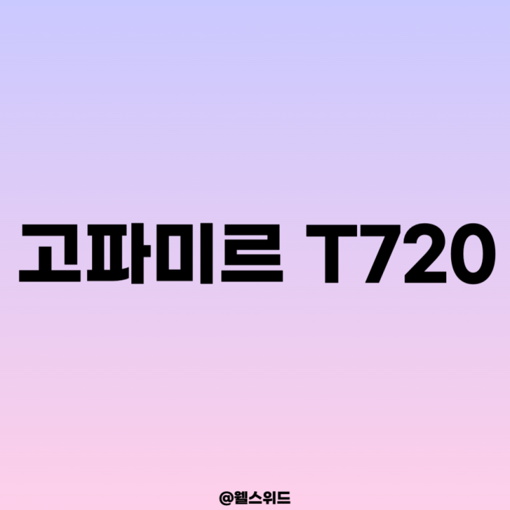고파미르 T720 : 네이버 블로그