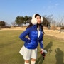 세트지오타키니 골프패딩 여성골프복 겨울 다운점퍼